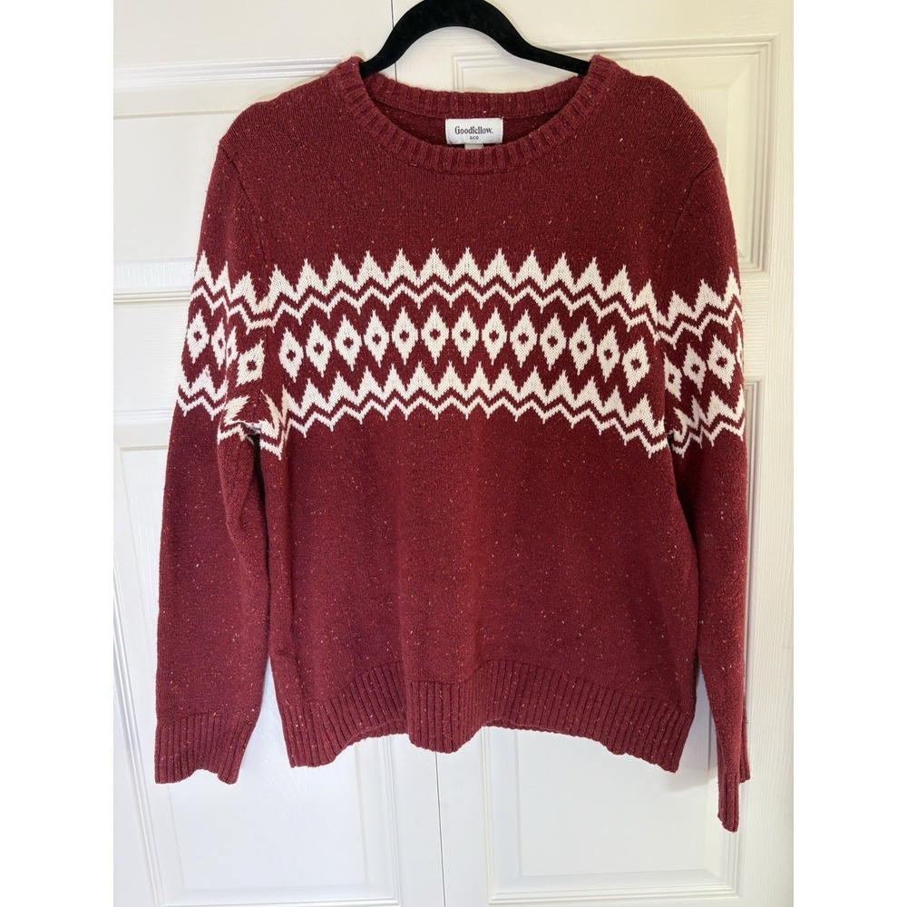Goodfellow & Co Women's Red Sweater Size Large Long Sleeve Pullover